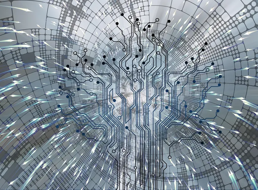 Abstract image of quantum computing technology