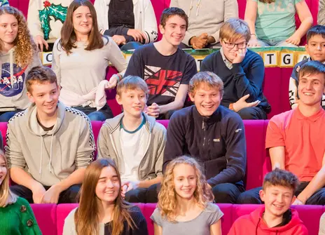 Young people in the audience at the 2019 Christmas lectures