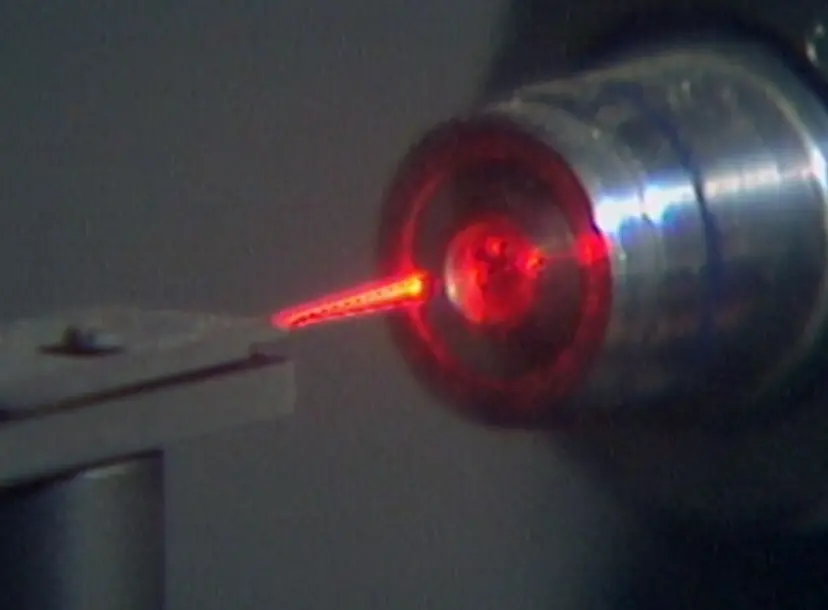 a red laser