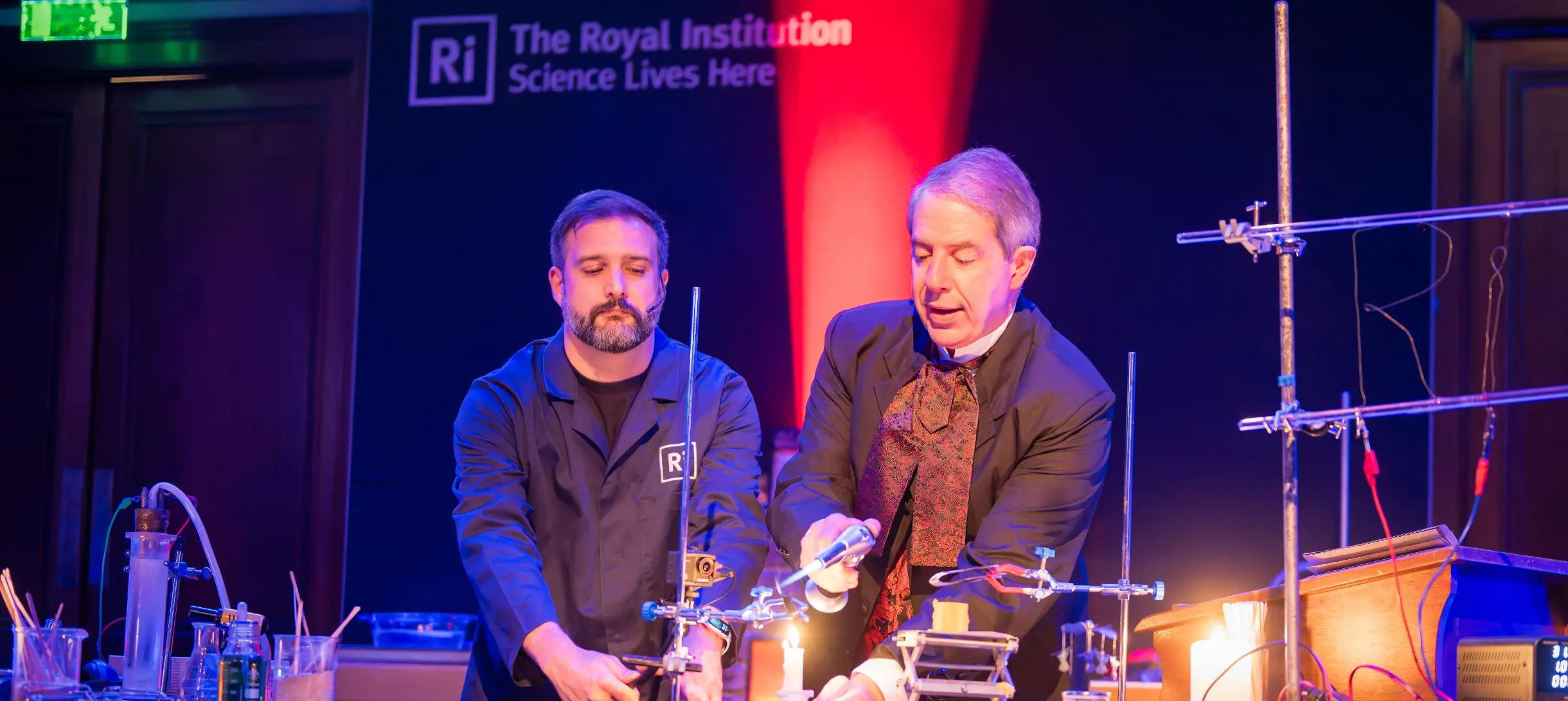 A lecture in the Ri theatre