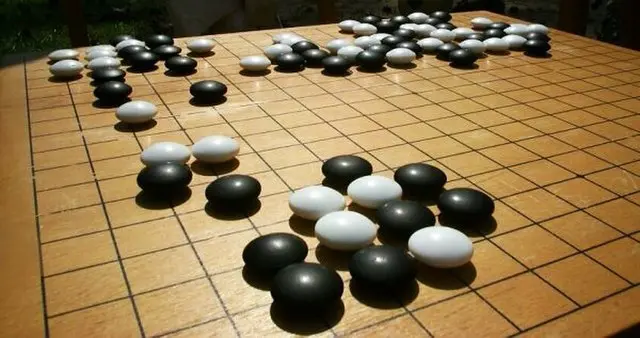 A Go board
