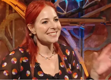 A still of Alice Roberts from the 2018 CHRISTMAS LECTURES