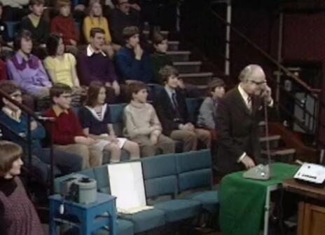 A still from the 1972 CHRISTMAS LECTURE