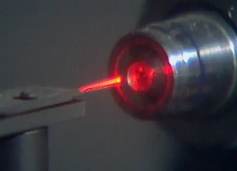 a red laser