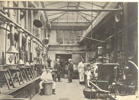 A lab on Oxford Street in the 1800s