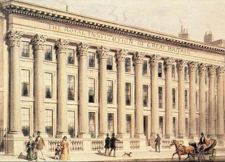 drawing of the Ri building from the 19th century