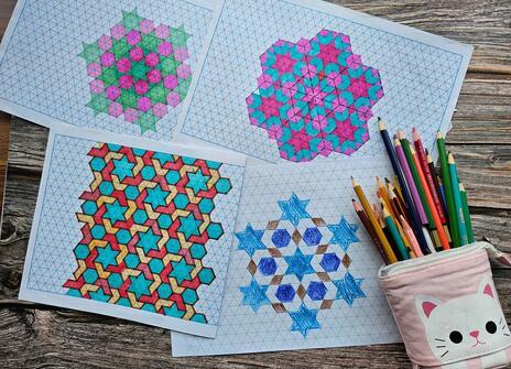 Drawing Islamic Geometric Patterns (ages 7-8) - C Samira Mian SMALL.